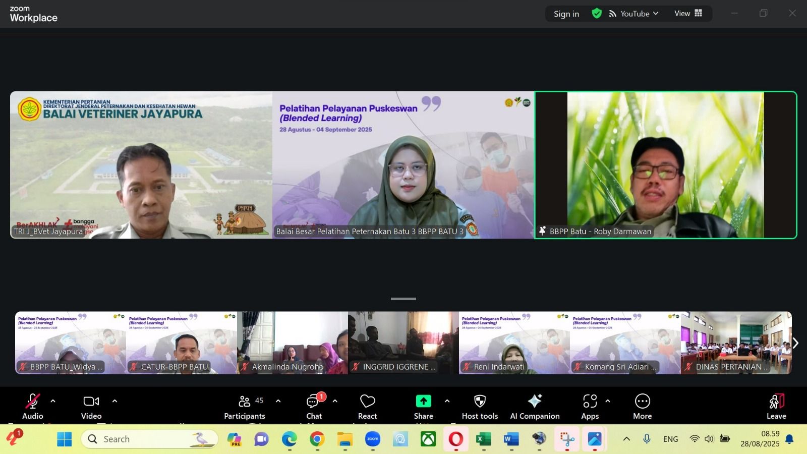 Kolaborasi Lintas Sektor, UPT Pelatihan Kementan Latih Petugas Puskeswan Provinsi Papua