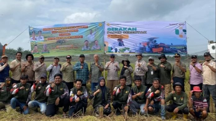 Gerakan Panen Serentak di Desa Pudak, Bapeltan Jambi Dorong Swasembada Pangan