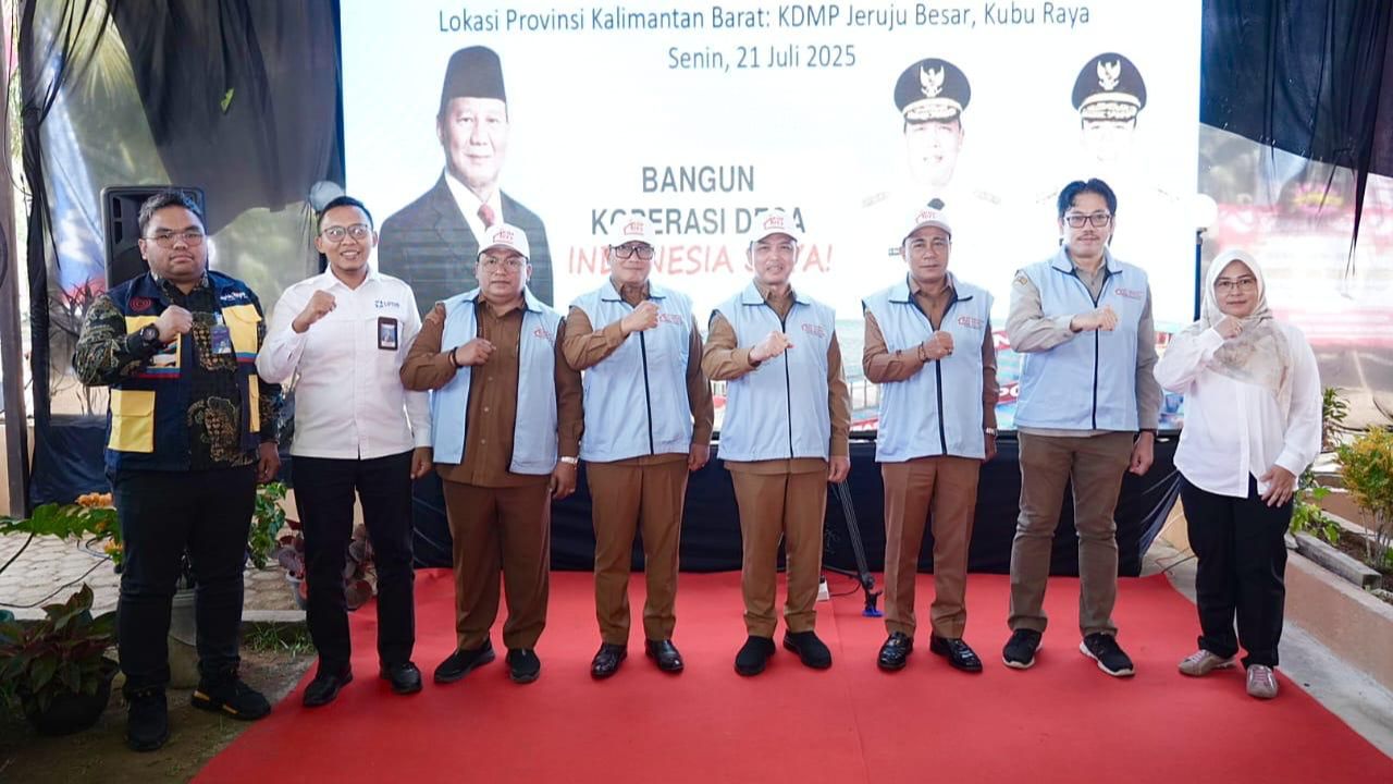 Koperasi Merah Putih Resmi Diluncurkan, Koperasi Jeruju Besar Kalimantan Barat Jadi Percontohan Nasional