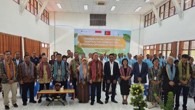 Indonesia dan Timor Leste Bersinergi Kendalikan Hama Ulat Grayak, Jaga Ketahanan Pangan Nasional