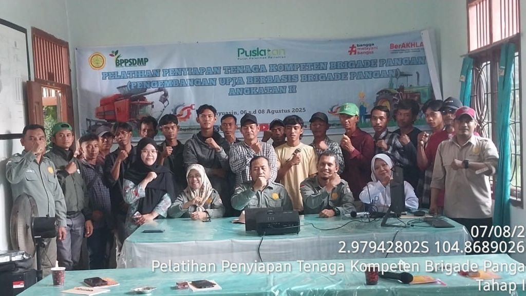 Kementerian Pertanian Kembali Siapkan SDM Pertanian Sumatera Selatan yang Kompeten Mengelola Alsintan